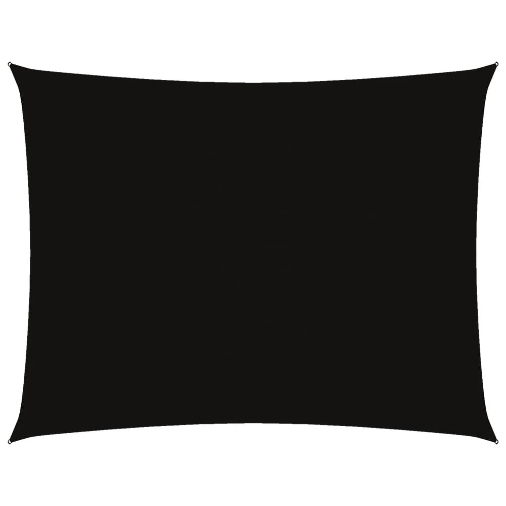 Voile de parasol tissu oxford rectangulaire 5x7 m noir
