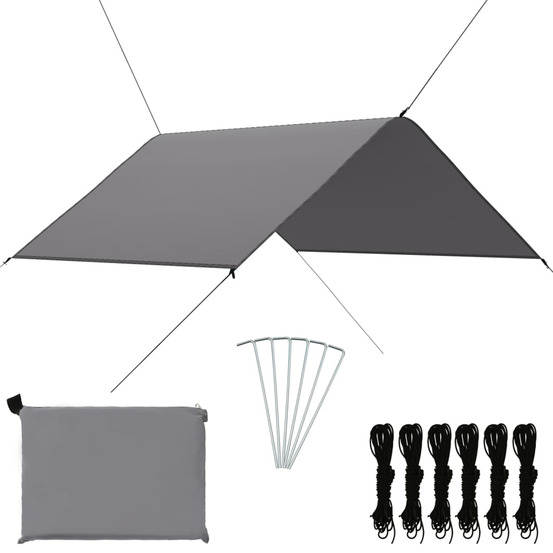 Bâche d'extérieur 3x2,85 m gris