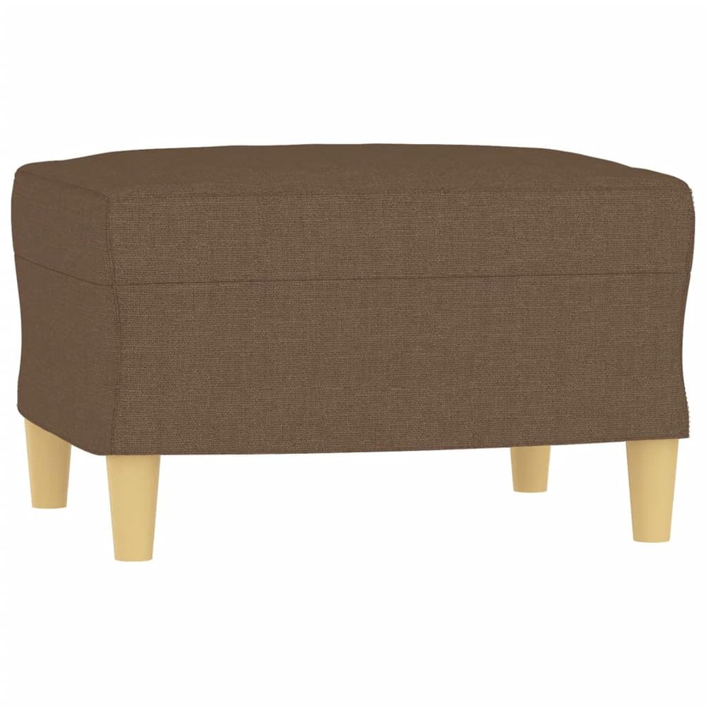 Repose-pied marron 60x50x41 cm tissu