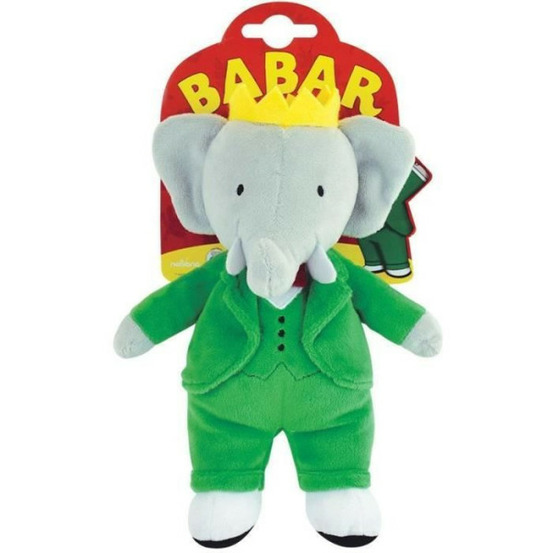 Babar peluche éléphant +/- 20 cm - - représentation parfaite du roi des éléphants.