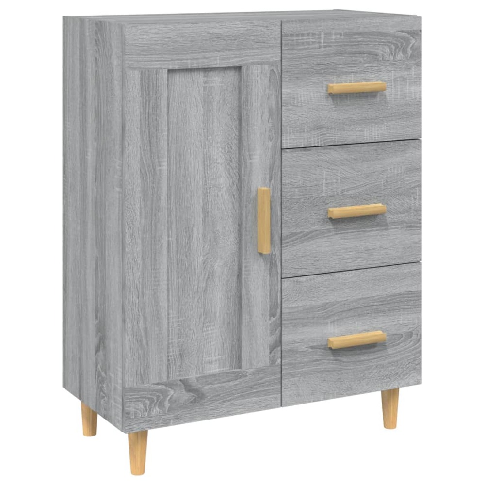 Buffet bahut commode armoire meuble de rangement organisateur cuisine salle de séjour salonsonoma 69,5 x 34 x 90 cm bois d'in