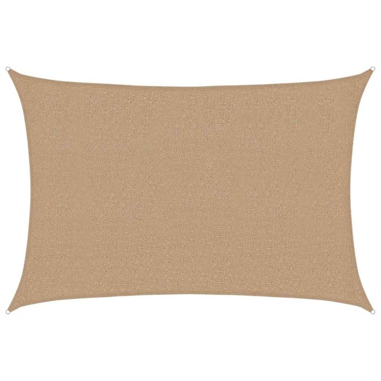 Voile d'ombrage 160 g/m² taupe 2,5x3,5 m pehd