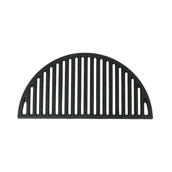 Demi-grille de cuisson en fonte patton pour barbecue kamado - 46,5 x 22,5 cm