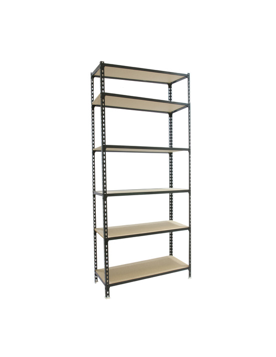 Etagère légère sans vis maderclick mini 6/400 antracite/bois antracite/bois 2500x800x400 - simonrack