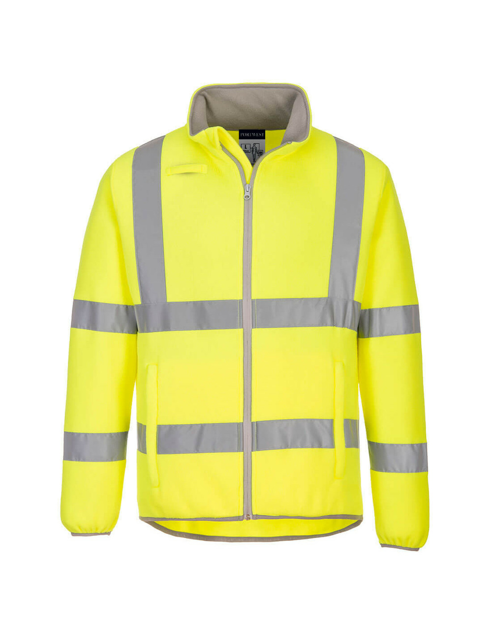 Veste polaire eco haute visibilité couleur : jaune taille xl - portwest