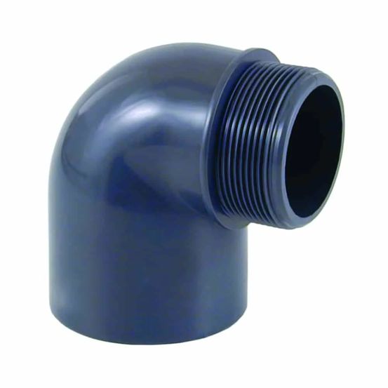 Coude pvc 50mm 90 degrés - raccordement facile et durable