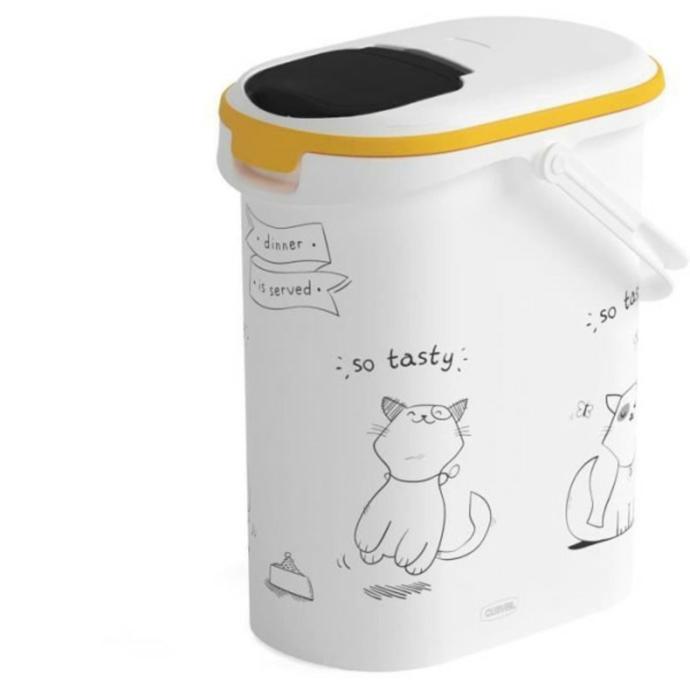 Conteneur a croquettes pour chat 4 kg - 10l - le diner et servi