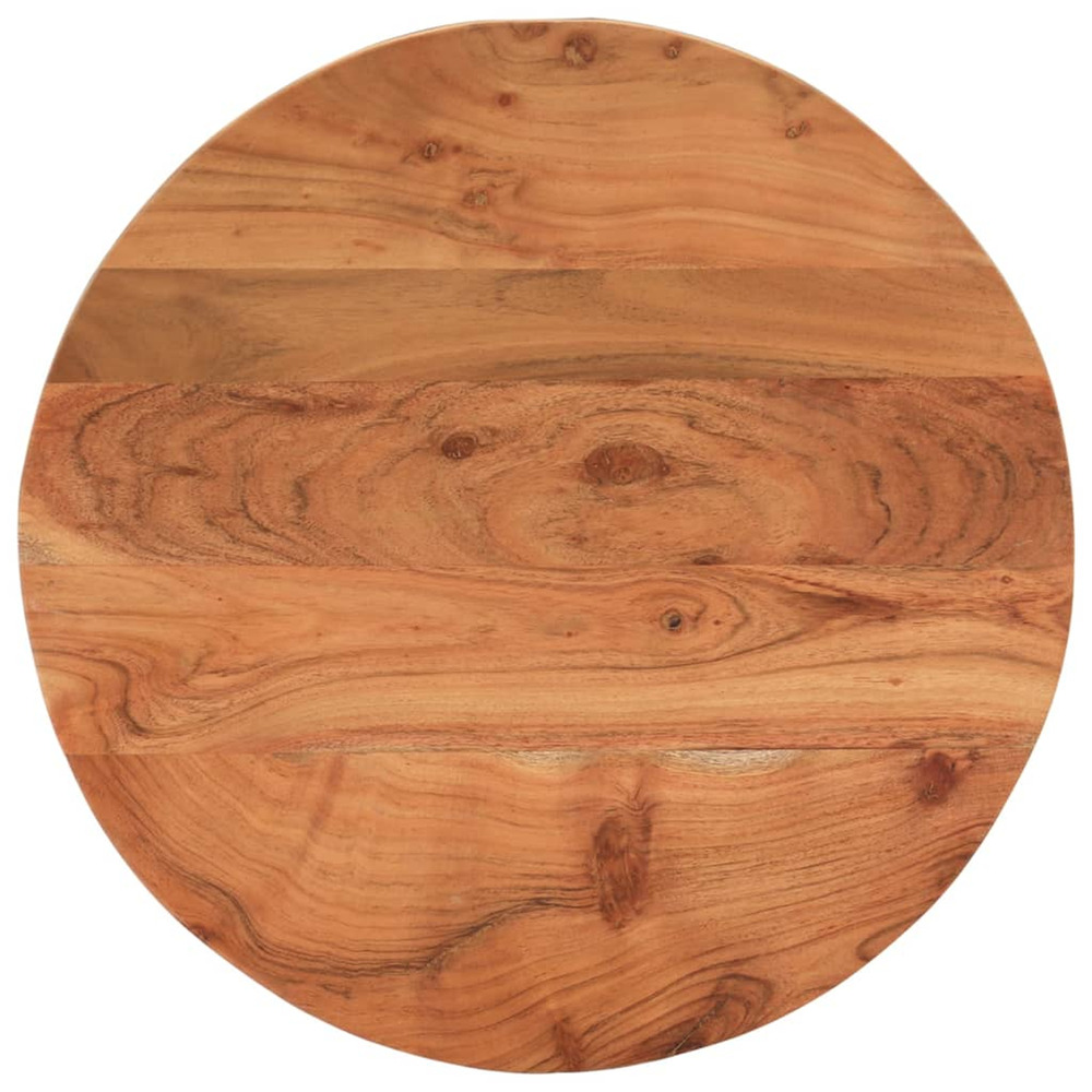 Dessus de table ø60x3,8 cm rond bois massif d'acacia