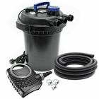 Kit set bassin 10000 litres 11 watts uvc pompe 10000 l/h tuyau 10 m kit de filtration
