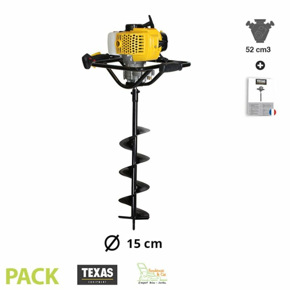 Foreuse thermique 52cc texas ea5300 vrille 150mm