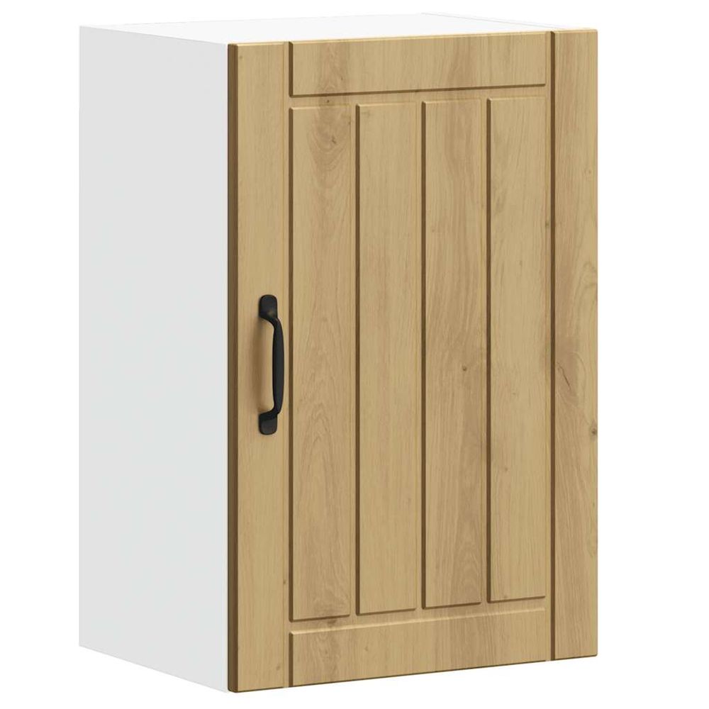 Armoire murale de cuisine lucca chêne artisanal bois ingénierie