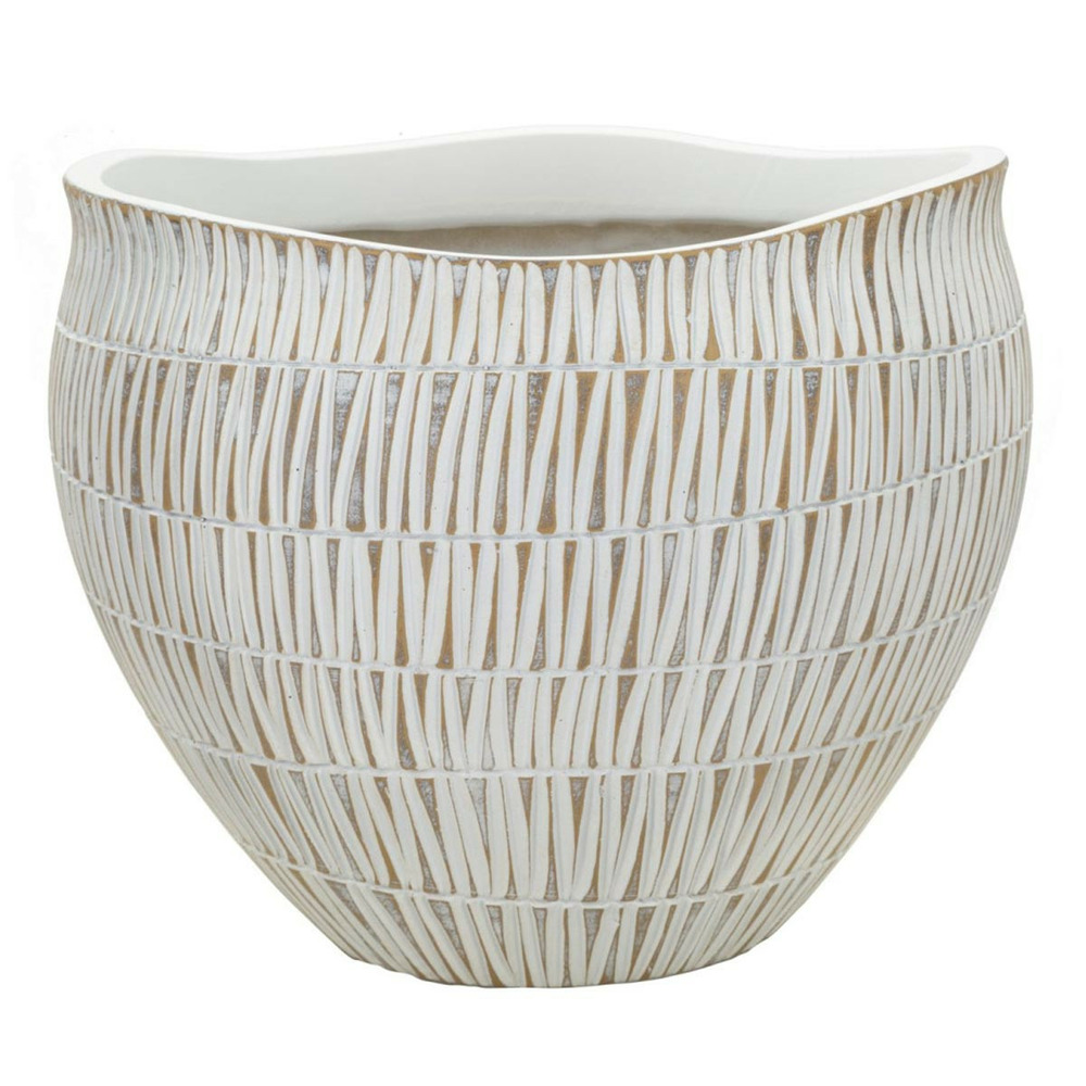 Cache-pot déco en résine 