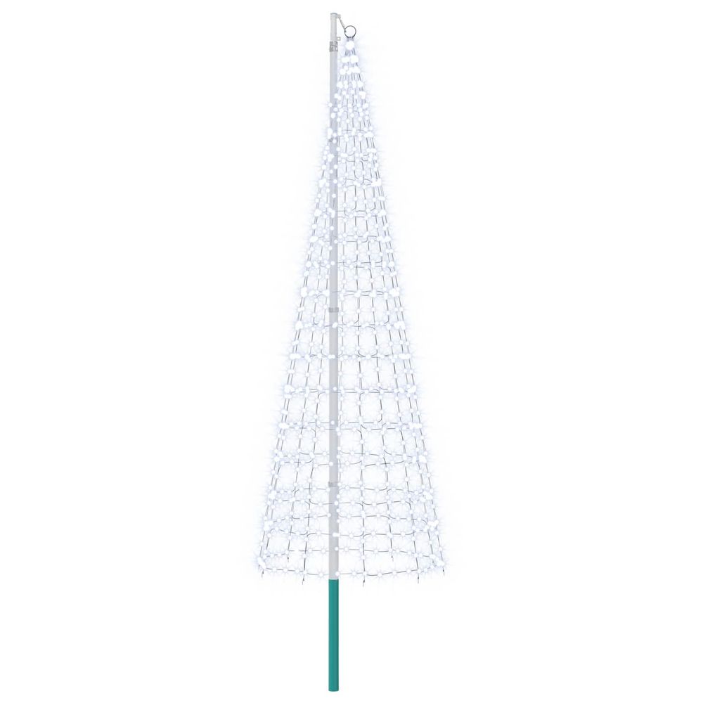 Guirlande lumineuse de sapin de noël avec piquet et mât 300 cm