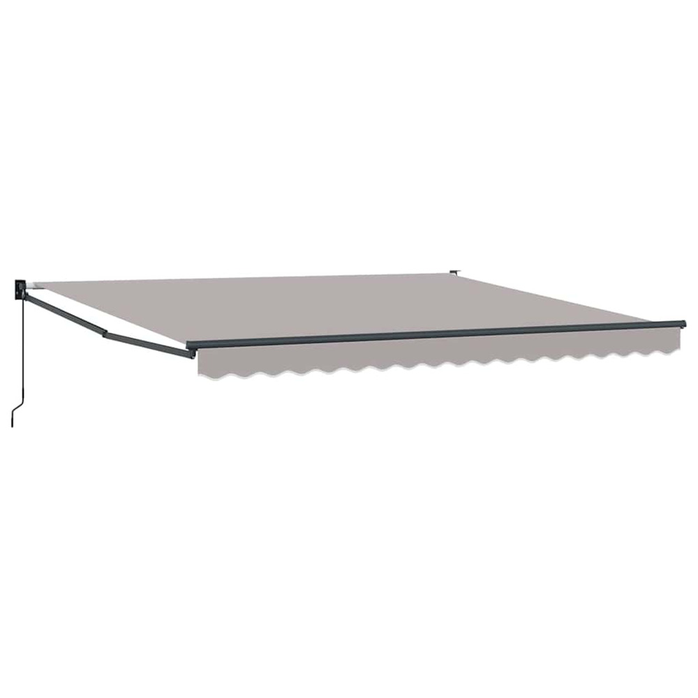 Auvent rétractable gris clair 400 × 300 cm