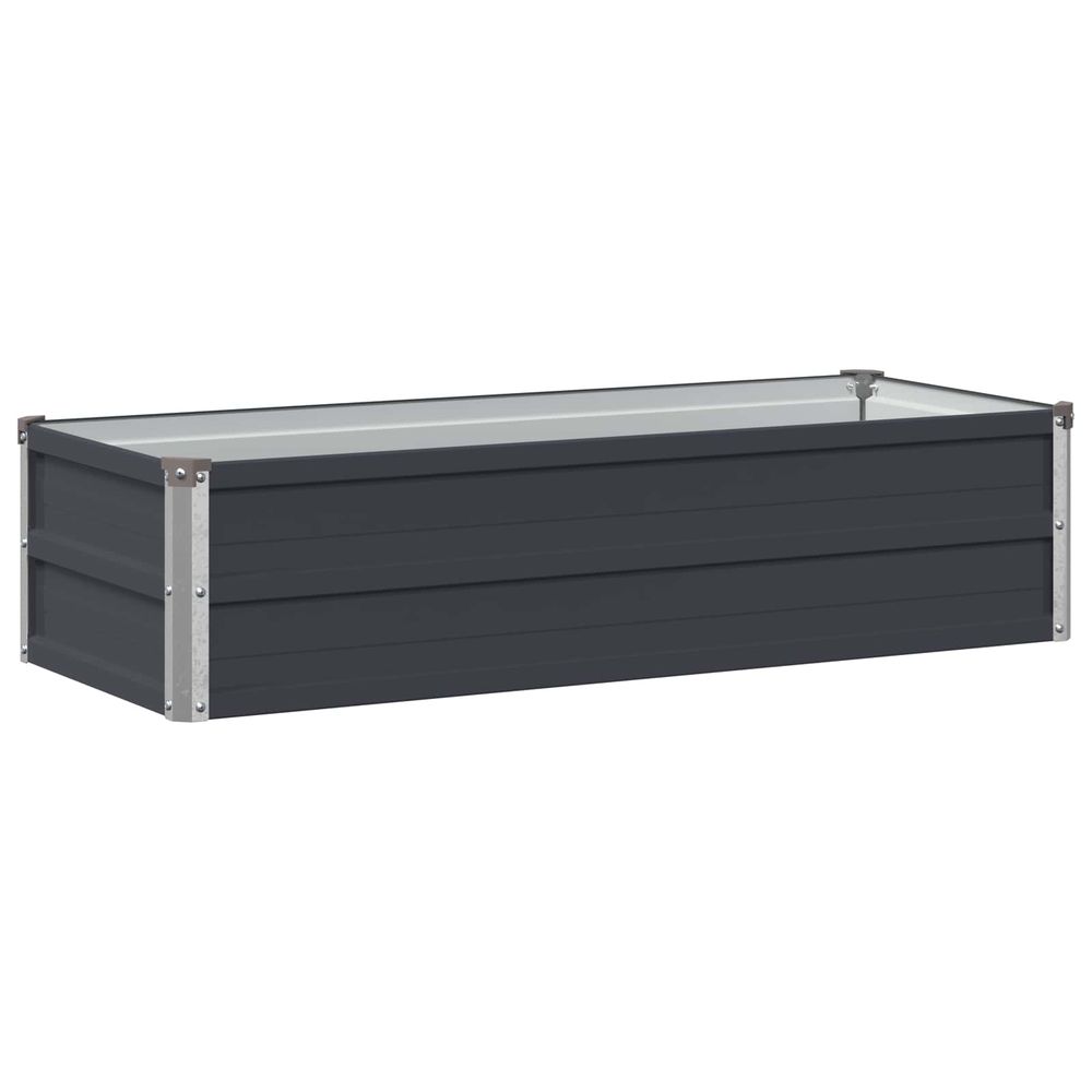 Jardin surélevé anthracite 100 x 40 x 24 cm