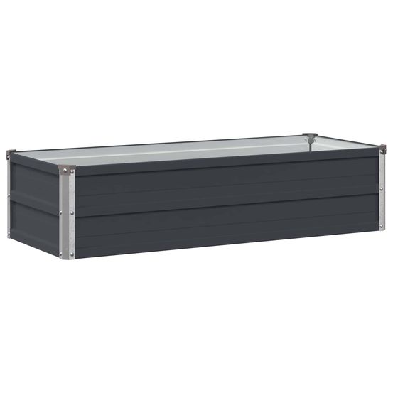 Jardin surélevé anthracite 100 x 40 x 24 cm