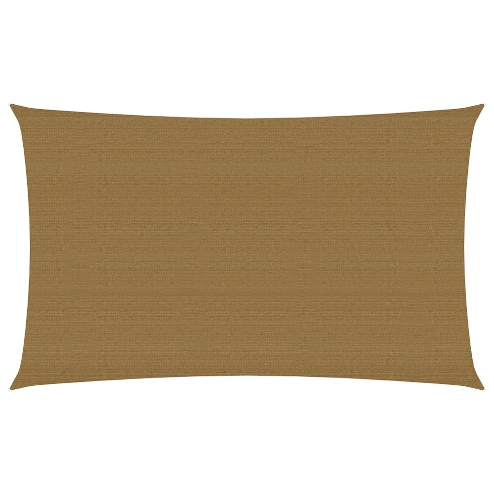 Voile toile d'ombrage parasol 160 g/m² 2 x 4,5 m pehd taupe
