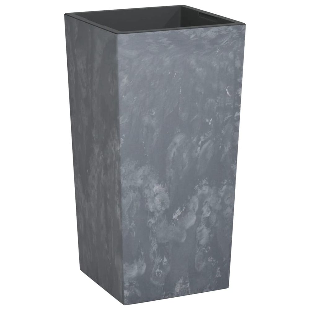 Jardinière d'extérieur et intérieur amovible gris 21/49 l pp aspect béton