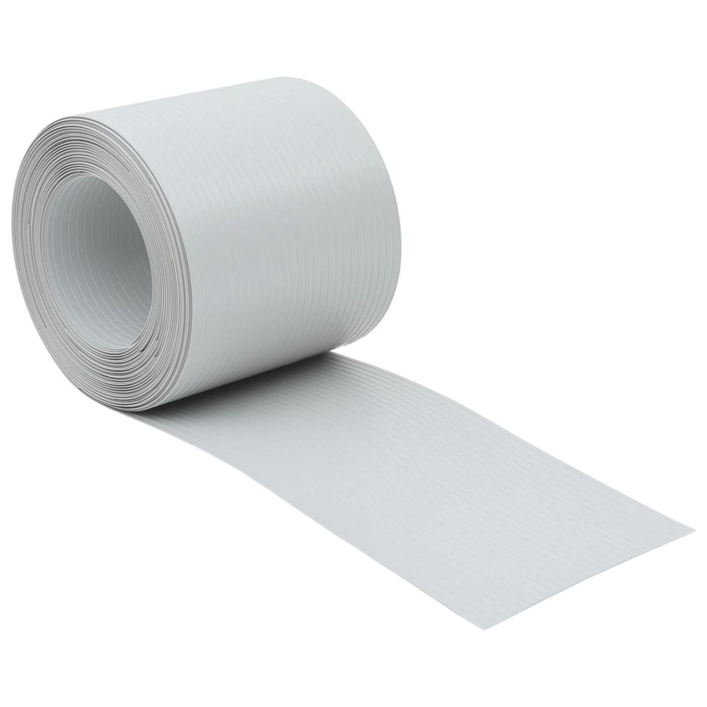 Brises-vues de jardin 10 pcs gris clair 252,5x19 cm pvc