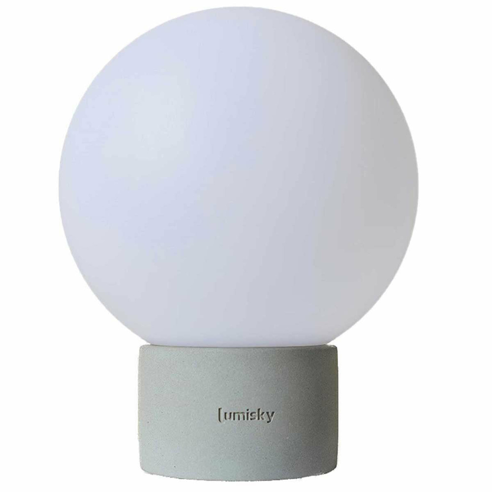 Lampe de table touch béton gris led terra gris béton h25cm