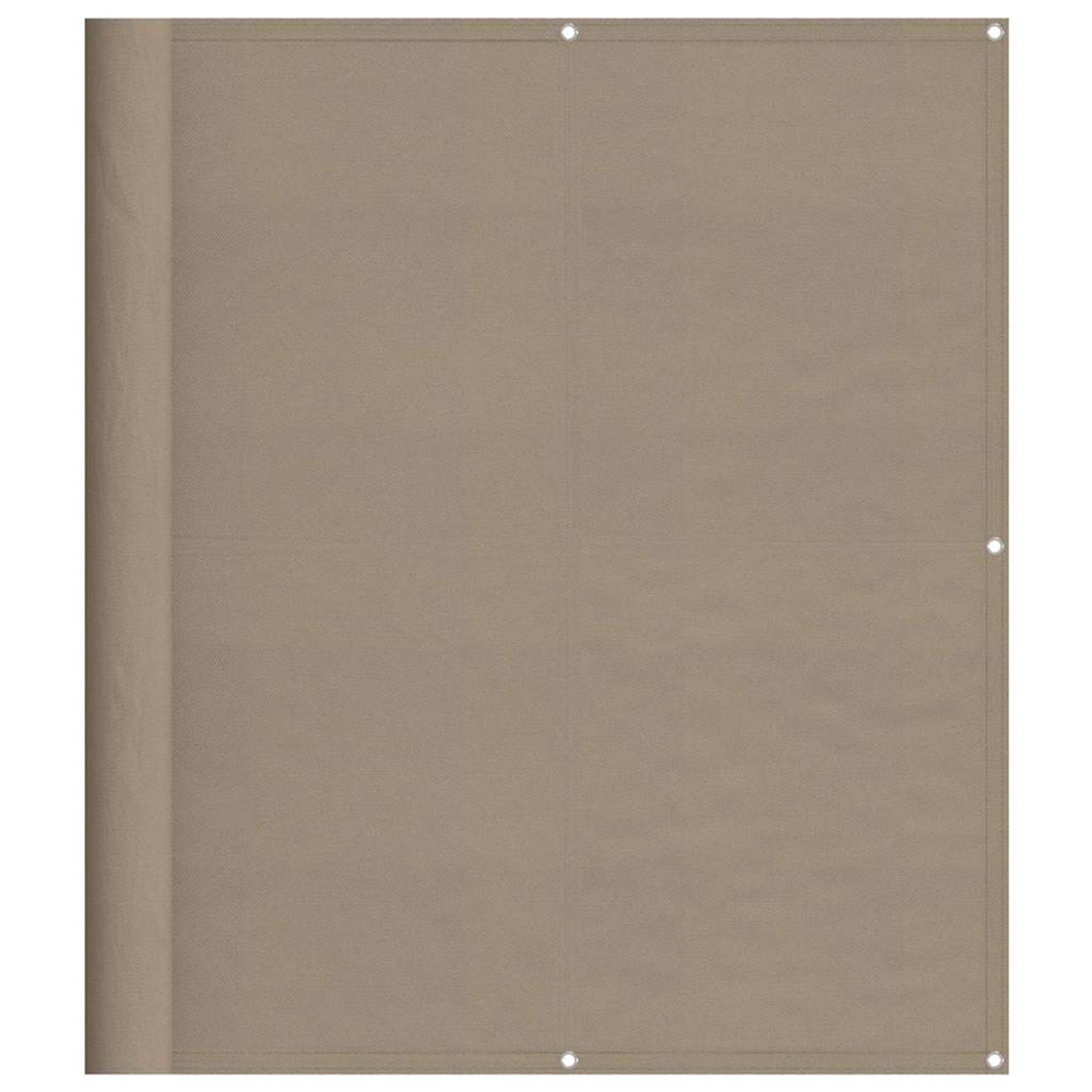 Écran de balcon taupe 120x800 cm 100% polyester oxford