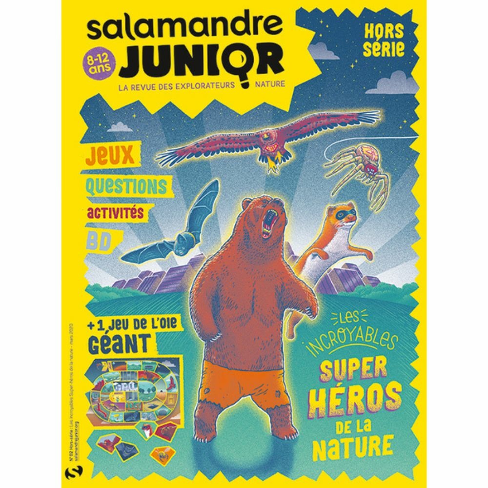 Hors-série salamandre junior 8-12 ans : les incroyables héros de la nature