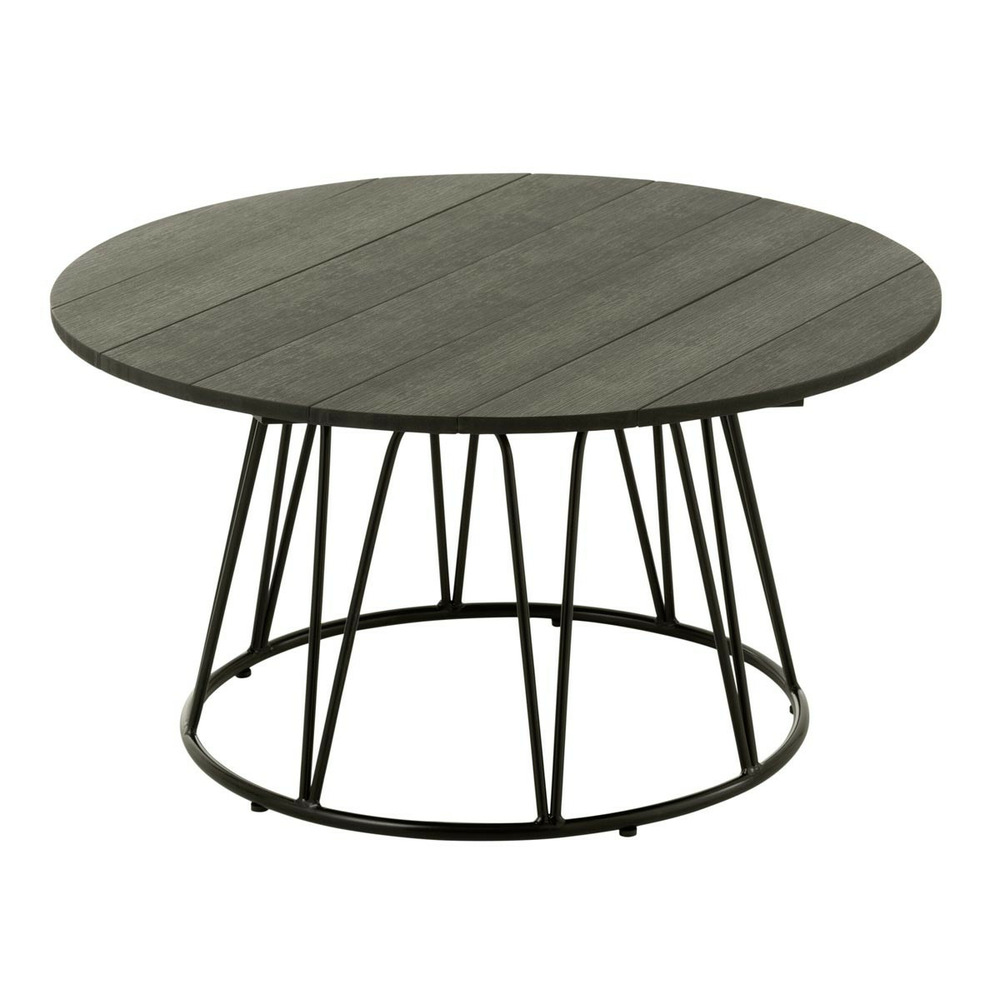 Table basse en métal poa 80cm noir