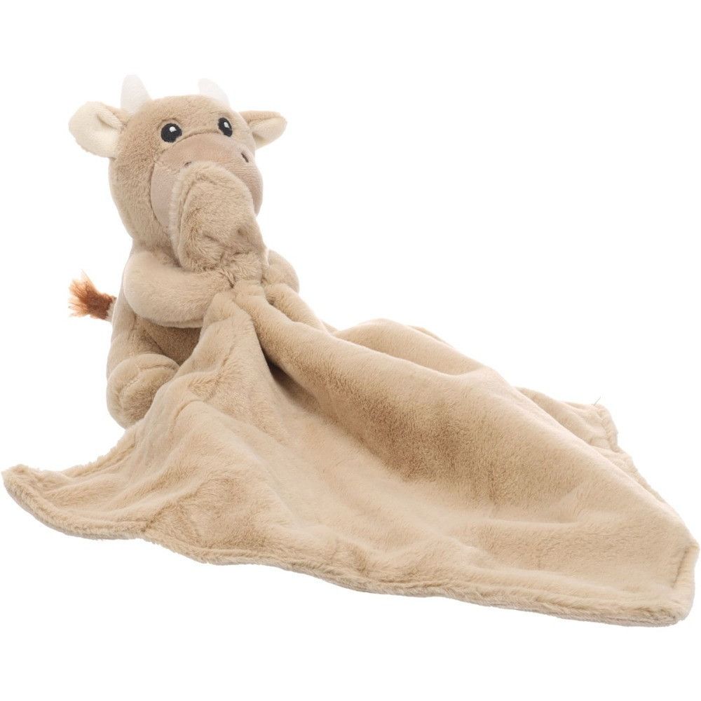 Jouet peluche couverture pour chien zapu taureau taupe - flamingo