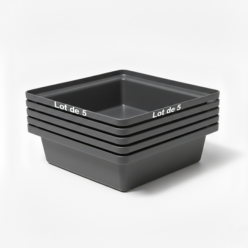 Bac de rétention 30l empilable-lot de 5