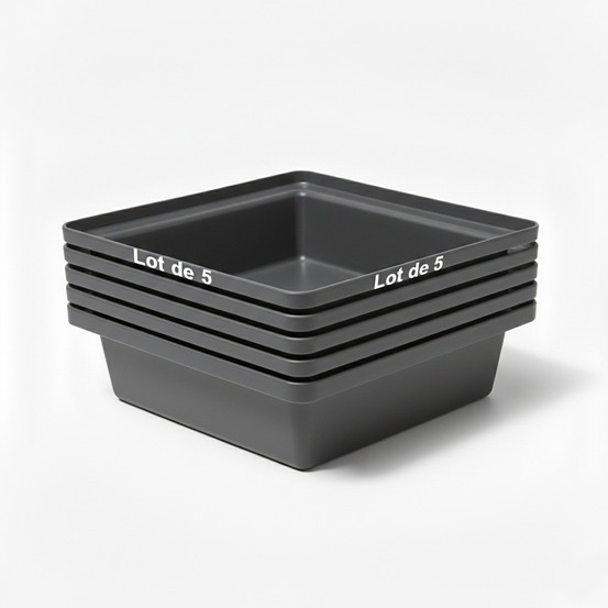 Bac de rétention 30l empilable-lot de 5