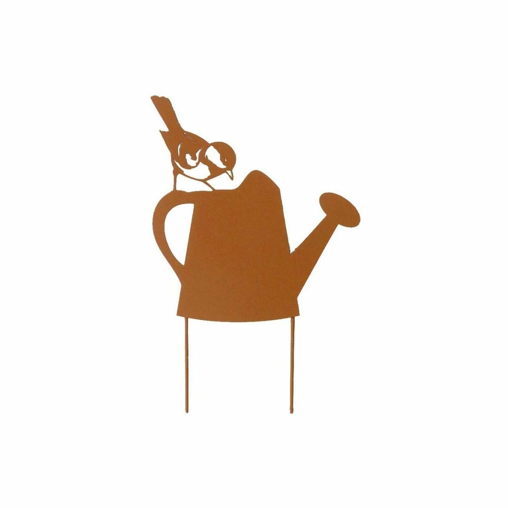 Silhouette arrosoir sur pique en fonte 23 x 36 cm