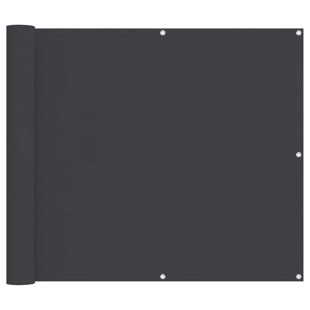 Écran de balcon noir 100 x 300 cm tissu oxford