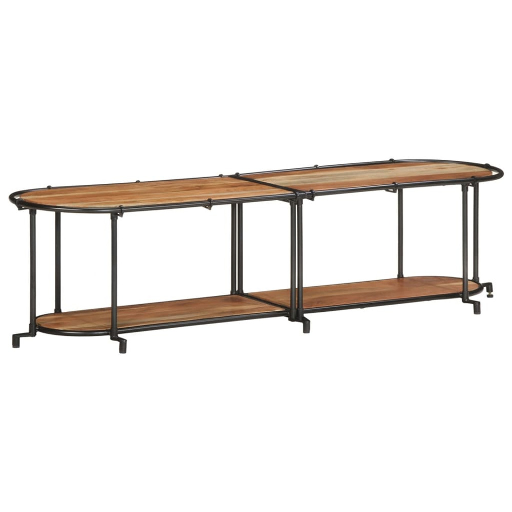 Meuble tv 160x42x40 cm bois d'acacia massif