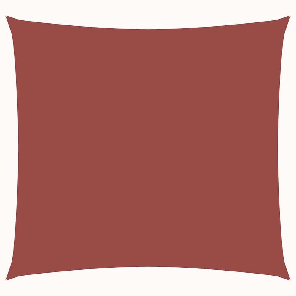 Voile de parasol tissu oxford carré 7x7 m terre cuite