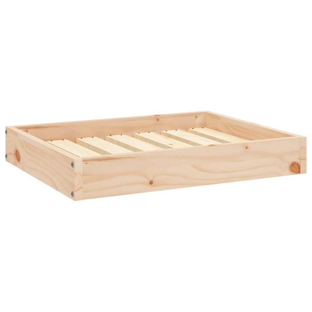 Lit pour chien 61,5x49x9 cm bois de pin solide