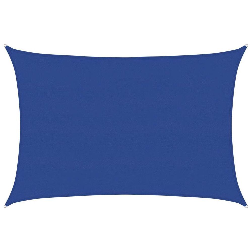 Voile d'ombrage 160 g/m² rectangulaire bleu 5x7 m pehd