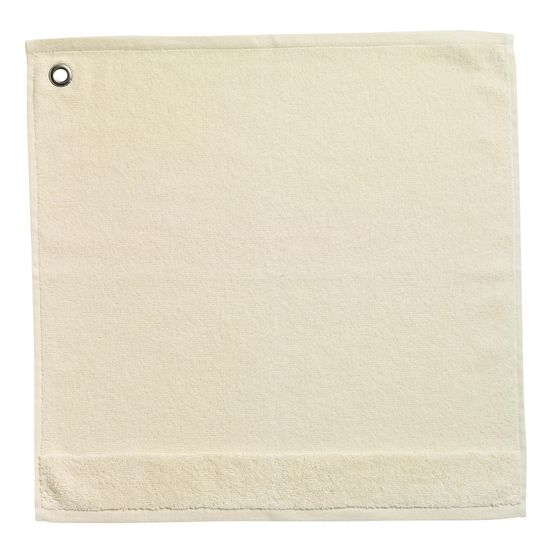 Essuie-mains oeillet curl ivoire 50 x 50 cm
