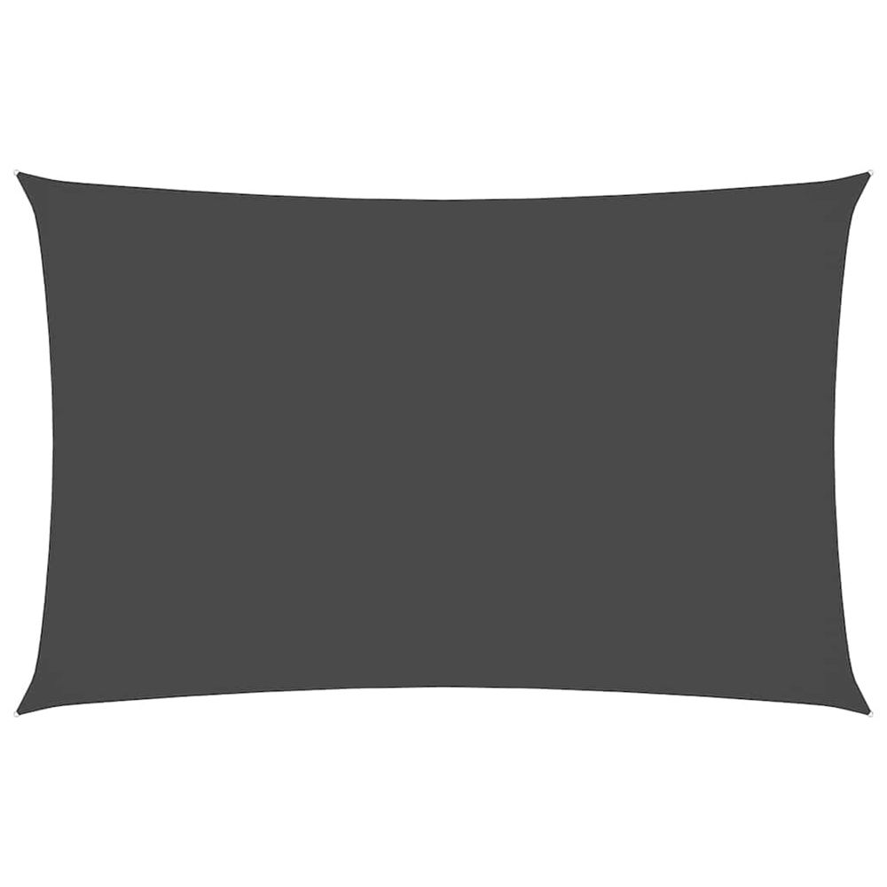 Voile de parasol tissu oxford rectangulaire 2x5 m anthracite