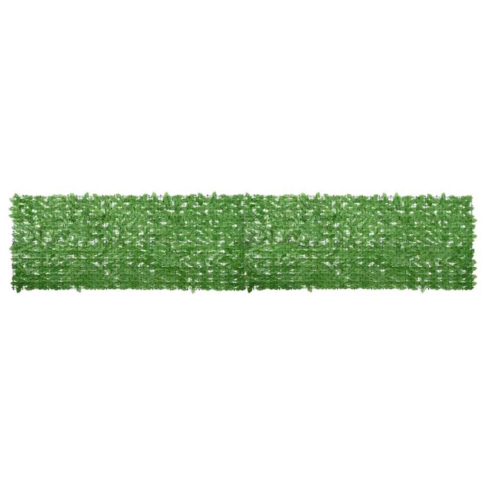 Écran de balcon avec feuilles vert 500x100 cm