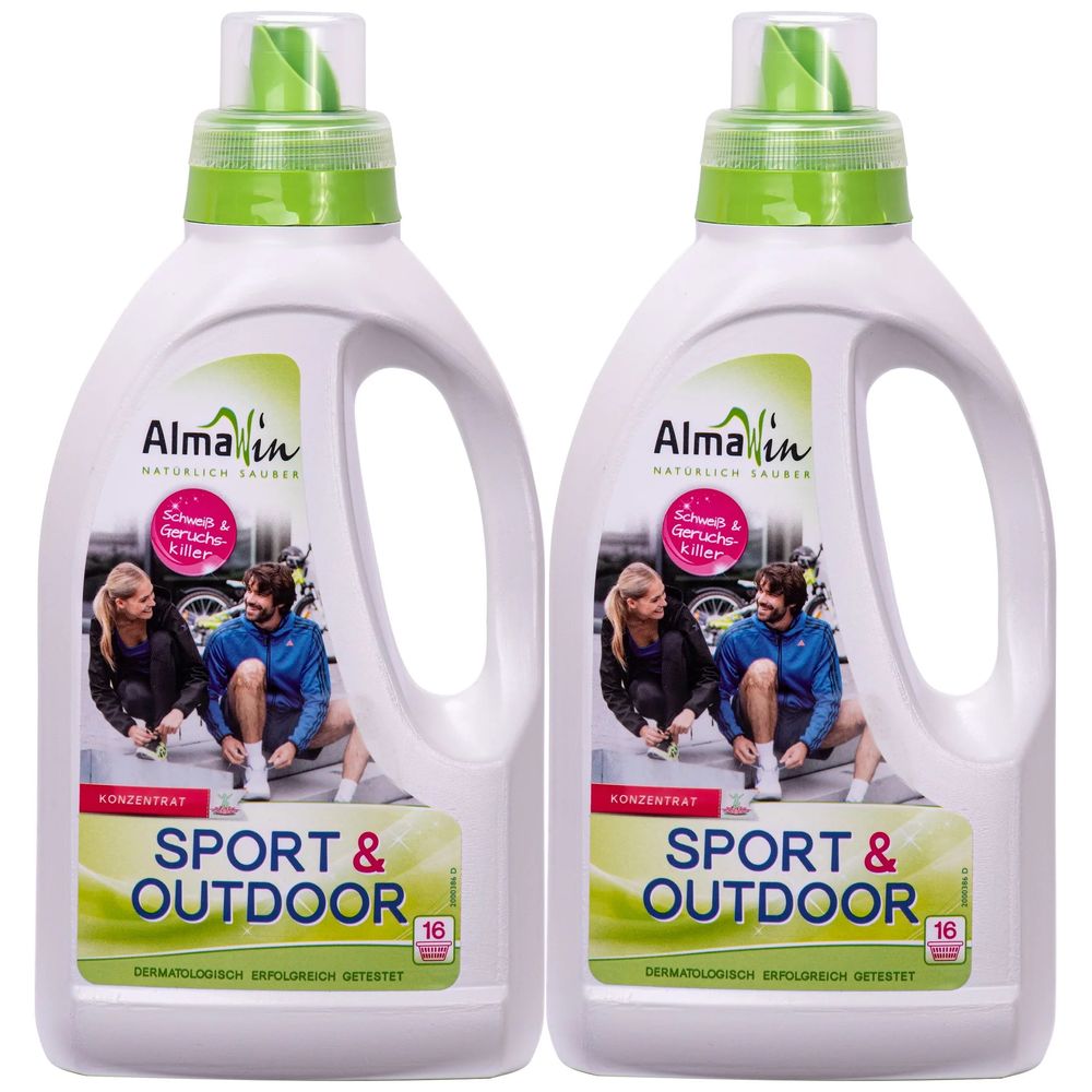 Lessive sport, lessive vêtements de sport, 2 x 750 ml, lessive technique