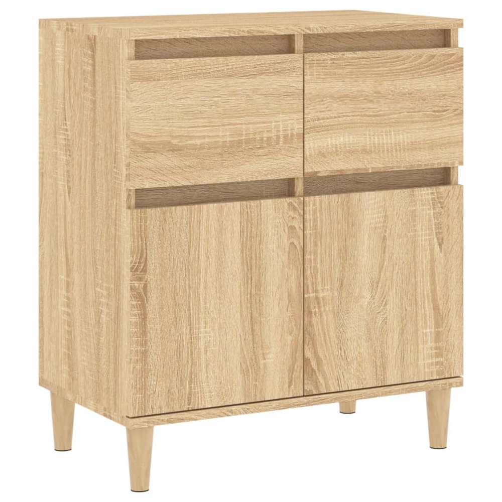 Buffet bahut commode armoire meuble de rangement organisateur cuisine salle de séjour salon sonoma 60 x 35 x 70 cm bois d'ing
