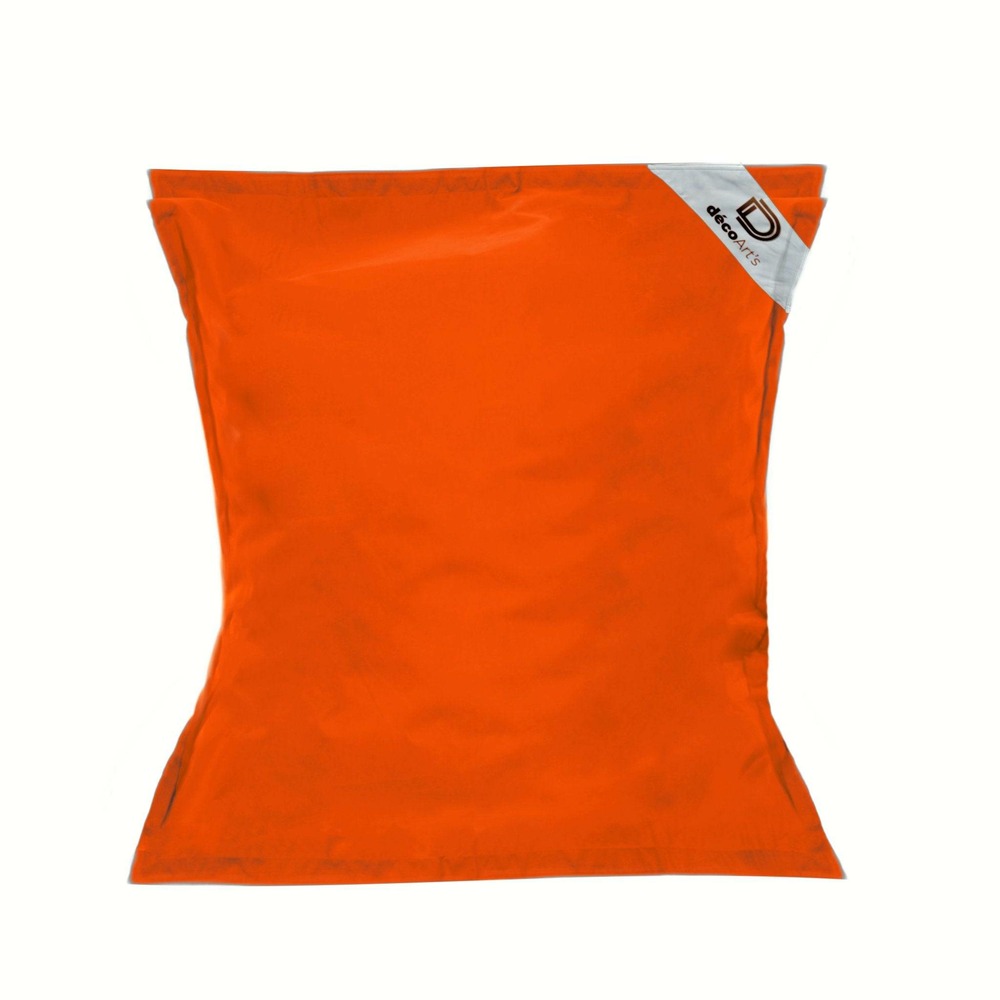 Pouf géant xxl déhoussable, flottant pour piscine, deco arts orange