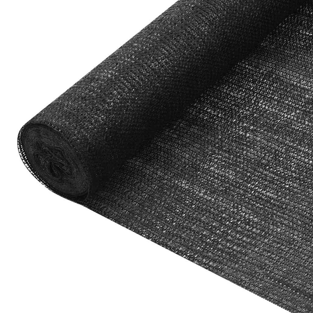 Filet brise-vue noir 1,5x10 m pehd 75 g/m²