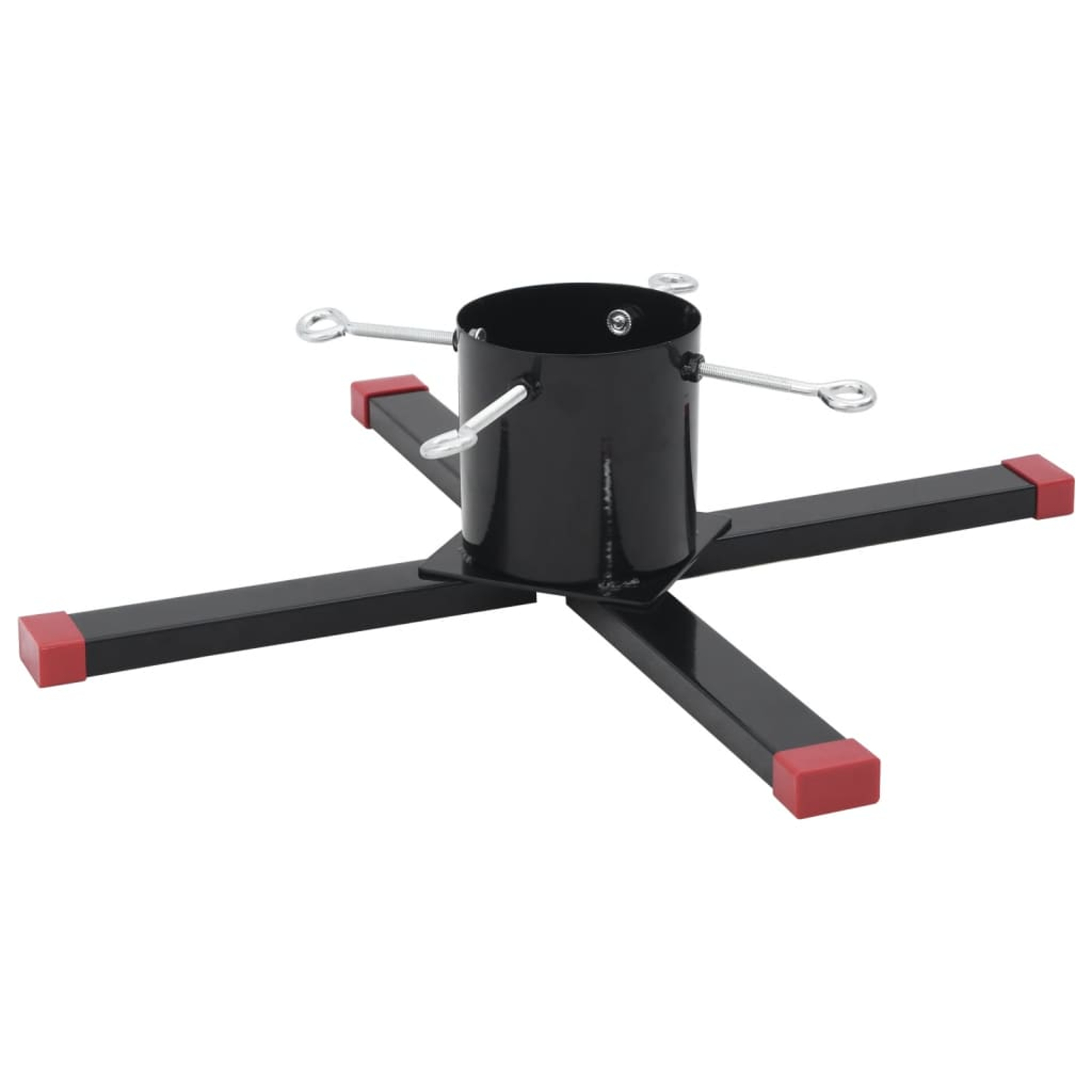 Support de sapin de noël noir 61x61x15,5 cm