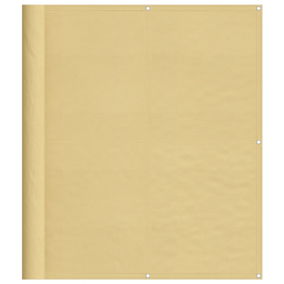 Écran de balcon sable 120x400 cm 100% polyester oxford