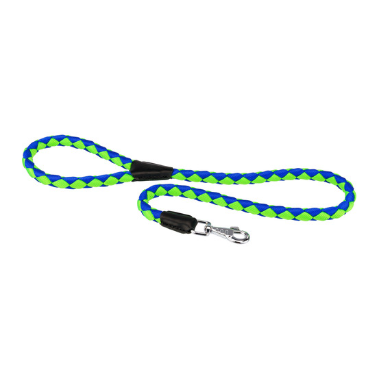 Laisse pour chiens en nylon tressé twist matic g18/110, avec mousqueton magnétique automatique