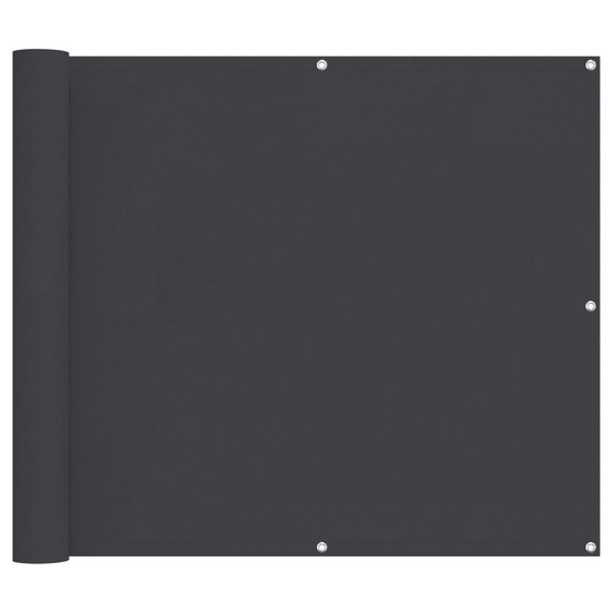 Écran de balcon noir 100 x 700 cm tissu oxford