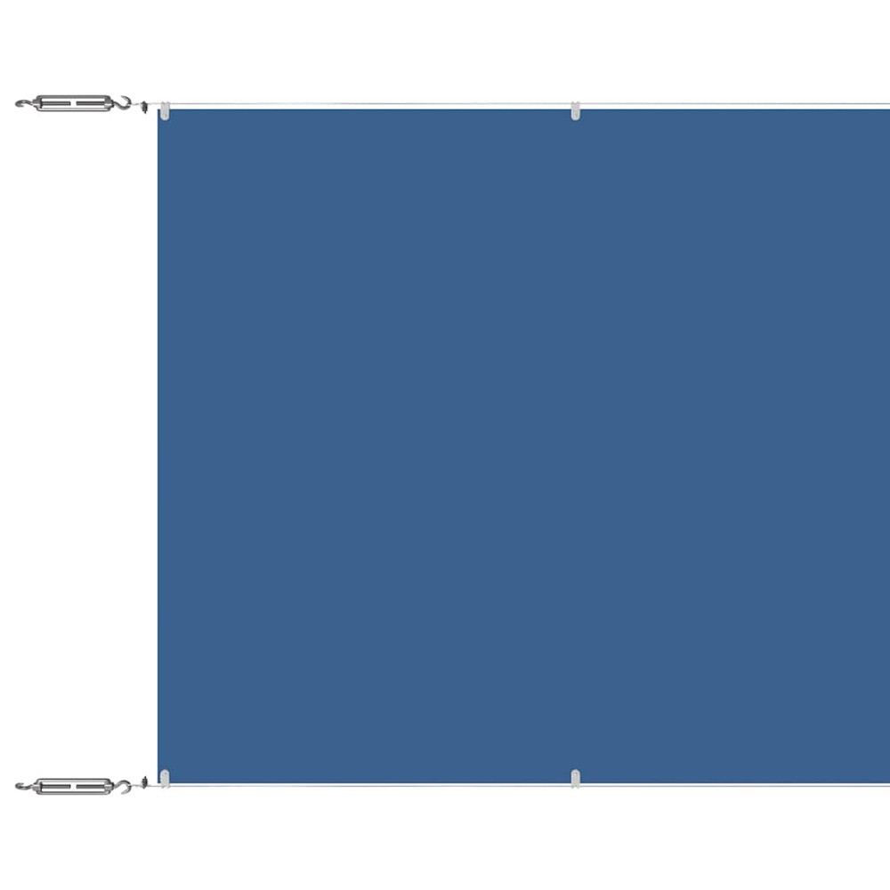 Auvent vertical bleu 60x1200 cm tissu oxford