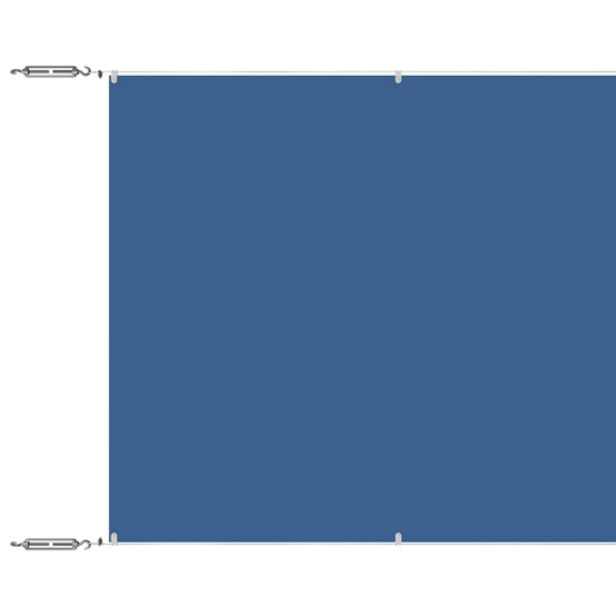Auvent vertical bleu 60x1200 cm tissu oxford