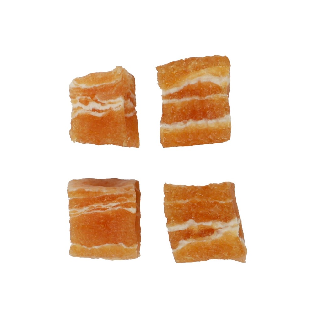 Friandise petits blocs avec poulet et cabillaud